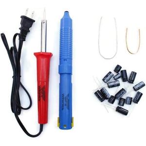 Samsung LCD/Plasma TV Capacitor Repair Kit (Solder Iron + Solder Sucker/Desoldering Pump + Solder Wire + Solder Wick + Replacement Capacitors)