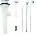 PF WaterWorks PF0324-CH-TR ClogFREE Patented Pop-Up Drain for Bathroom Sink/Lavatory with Never Clog Magnetic Stopper, Transparent Body with Overflow, Tailpiece Dia 1.25 in, Chrome