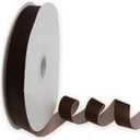 Nylon Velvet Ribbon Single Faced,1 Inch X 25Yards Spool (Brown)