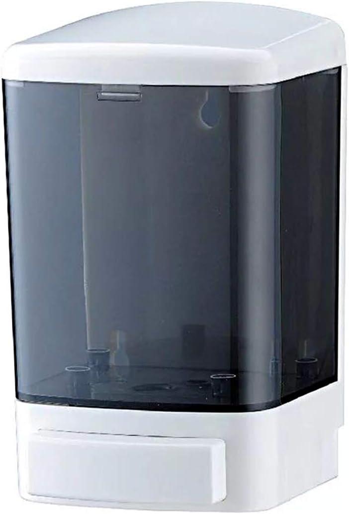 Manual Soap Dispenser Kitchen Bathroom Wall Mounted Commercial Soap Dispenser for Liquid Containers Shampoo Gel Chamber Plastic - (33.8 oz) 1000ml (Transparent)