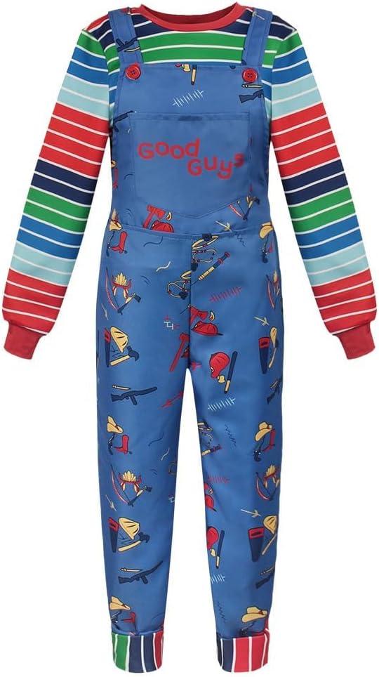 Adult Chucky Costume for Men (3X-Large, Blue)