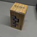 HULISEN Round Cake Ring Mold, Stainless Steel 3 Cooking Crumpet Rings with 1 Pusher & 4 Food Form, Tuna Tartare Mold for Pancake, Salad, Mousse