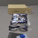 Gaoye Professional Reading Glasses for All Day - Computer Readers with Blue Light Protection - Value Pack +0.75
