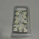 Compatible for iPhone 17 Air Case with Card Holder Cute - Kawaii Design Military-Grade Drop Protection Rugged Wallet Cases for Women (Green Magnolia Flowers Florals)