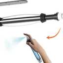 Under Cabinet,Damping Paper Towel Holder Wall Mount,Self-Adhesive or Drilled Paper Towel Holder with Spray Bottle,Black for RV Kitchen Bathroom