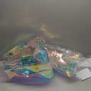 40'' Giant Prismatic Iridescent Christmas Tree DIY Multi-Color LED Folding Christmas Tree Decoration Colorful Glow Lights for Xmas Holiday Indoor Outdoor Prismatic Decoration