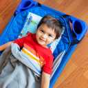 Wildkin Modern Kids Nap Mat with Pillow for Boys – Cotton Blend, Elastic Straps, Sleep Mat for Daycare, Preschool, Kindergarten & Travel, Ages 3–7, Machine Washable – Trains, Planes, and Trucks