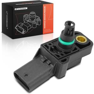 A-Premium Manifold Pressure (MAP) Sensor [4 Pins] Compatible with Volkswagen Jetta Passat 2014-2019, Golf 2015-2018, Golf Alltrack 2017-2019, Golf SportWagen, Tiguan, Beetle, Atlas, GTI & Audi Q5