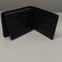RUNBOX Wallet for Men Slim Rfid Leather 2 ID Window With Gift Box (Carbon Black-15 slots)