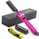 200-500F Pink Hot Comb:Electric Hot Comb for Lace Front Wigs,Electric Pressing Combs for Black Hair,Electric Straightening Comb for African American Hair,