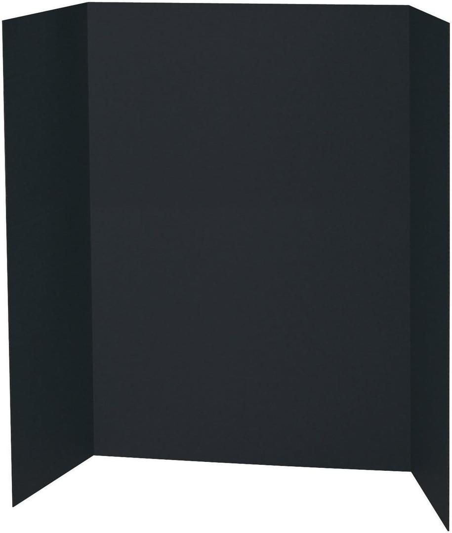 Pacon Presentation Board, Single Wall, 48" x 36", Black