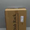 SNTD Dish Drying Rack - Extendable Dish Rack, Large Sink Drying Dish Drainer for Kitchen Counter, Stainless Steel Dish Strainer with Utensil Holder (Black)