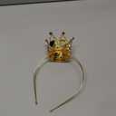 Semato Queen Hearts Peach Crown Headband for Halloween Cosplay Girls Tiara Princess Costume Crystal Crown for Party Gifts (Black and Red)