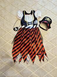 MOMMY'S NEW MAN Toddler Baby Girl Pirate Costume Halloween Sea Buccaneer Tutu Dress And Head Scarf With Pirate eye mask S