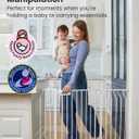 Mom's Choice GROWNSY Baby Gate, 30.5"-53" Auto-Close Dog Gate for Stairs & Doorways, Pressure-Mounted Easy Install Baby Gate - No Drill, Walk Through, Safe & Durable