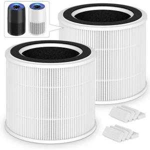 2 Packs AP100-A/B Air Filter Compatible with AromaRoom AP100-A White / AP100-B Black Air Cleaner Purifier, 2 Packs 3-in-1 AP100-A Premium Replacement Filters and Extra 8 Packs Aroma Pads