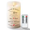 Homemory Memorial Candle Bereavement Sympathy Gifts for Loss of Loved One, Real Wax LED Candle with Remote Memorial Gifts for Loss of Mother Loss of Father in Memory of Loved One Remembrance Gift