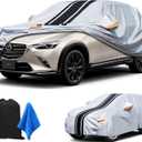 [2025 Upgrade] 10-Layer SUV Car Cover Waterproof All Weather. Outdoor Full Exterior Covers HR-V, Compass, Element, CHR, Mazda CX30 CX-30 Etc. Size A10 (Length UP to 181 inch)