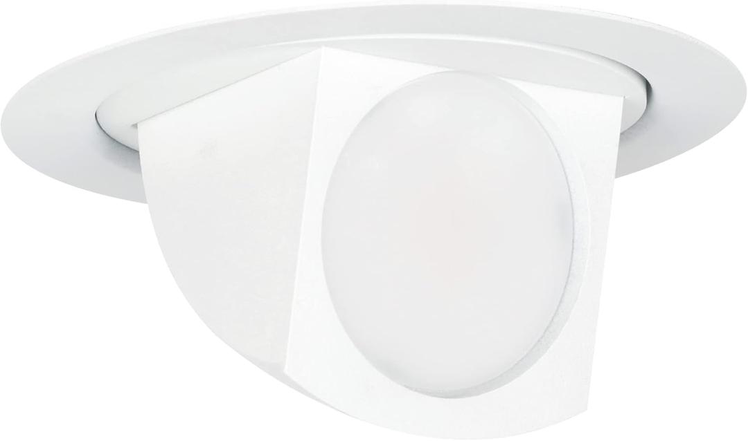 Feit Electric 4 inch Adjustable Scoop Recessed LED Downlight - 5000K Daylight - Dimmable - 65W Equivalent - 45 Year Life - 720 Lumen - High CRI