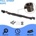 PRO CAKEN Rear Adjustable Rescue Strap Pull Strap Rope for KX KXF KLX RMZ DRZ Dirtbikes Motocross Universal,Black
