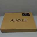 Juvale Bamboo Silverware Organizer for Drawer, Kitchen, 6 Slot Utensil Tray (Black, 17 x 11.75 x 1.75 In)