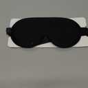 YFONG Weighted Sleep Mask, Women Men 3D Blocking Lights Sleeping Mask (4.2oz/120g), Pressure Relief Night Sleep Eye Mask with Adjustable Strap, Eye Cover Blindfold for Travel Nap Yoga, Black