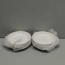 6 Pieces Ceramic Dessert Plates,7 inch White Appetizer Plates,Round Dessert Salad Plate,Porcelain Dinner Plate,Ceramic Serving Dishes for Appetizers Salad Cake, Set of 6 Small White Plates