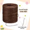 Syhood 1345 Feet Floral Vine Bind Wire Rustic Wrapping Wire for Flower Bouquets(Brown)