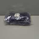 Personalized Initial Fingertip Towels 4 Pack 11x18 - White Embroidery on Navy Blue Towel, Modern Monogrammed Towels, Great Personalized Initial Gift for Women, Teachers, Friends, Bridesmaids Initial M