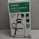 Chapin 16100 1-Gallon Made in USA Garden Pump Sprayer with Ergonomic Handle, Trigger Shut Off, Adjustable Cone Nozzle and in-Tank Filter, for Spraying Weeds, Insects, Fertilizers, Translucent White