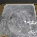 ZMISHIBO Ceiling Fans with Lights and Remote, 19.7'' Low Profile Ceiling Fan, 3000-6000K Dimmable Modern Flush Mount LED Fan Light, 6 Wind Speeds, White Fandelier Ceiling Fans for Bedroom