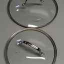 Cuisinart 71-2228CG Chef's Classic Stainless 2-Piece Glass Lid Set,9" & 11" Glass covers
