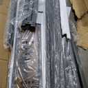 Queen Size Bed Frame, Queen Bed with Charging Station Headboard and LED Lights, Platform Bed with Metal Slats, No Box Spring Needed