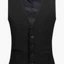 Mens Casual Business Vest Button Business Wedding Vest Jacket Slim Fit Formal Waistcoat XL