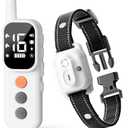 Dog Shock Collar - 3300 FT Dog Training Collar with Remote, IP67 Waterproof, 4 Training Modes Lighting, Beep, Vibration, Safe Shock, Dual Channel E-Collar with Safety Lock for All Breed (8-120LBs)