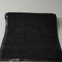 LuxUrux Striped Black Door Mat - Heavy Duty, Indoor/Outdoor, Easy Clean, Waterproof, Low-Profile (24'' x 16'') - Ideal for Entry, Patio, Garage - Durable Solution for High Traffic Entrance Ways