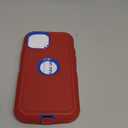 AICase for iPhone 12/iPhone 12 Pro Case,Heavy Duty Drop Protection Full Body Rugged Shockproof Military Protective Tough Durable Cover for iPhone 12/iPhone 12 Pro 6.1"_2 (Hot Red/Blue)