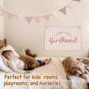 Lacama Nursery Decor Nursery Wall Decor Wildflower Pennant Banner Flags, Girls Room Decor, Boho Flags Playroom Wall Decor Banner for Nursery Baby Shower Birthday Boho Wedding Party Event