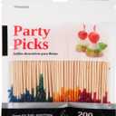 Jacent Frill Toothpick Assorted Colors 200Ct, 200 CT
