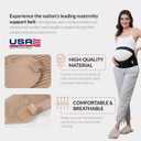 NeoTech Care Pregnancy Belly Band Maternity Belt, Back/Abdomen/Waist/Pelvis Support (Size M, Black Color)
