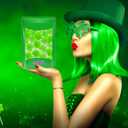 250-Count St. Patrick's Day Green Shamrock Lollipops, Candy Suckers, Party Favor, Individually Wrapped Green Apple Flavor 8Gram Pops (EXP 11/02/27)