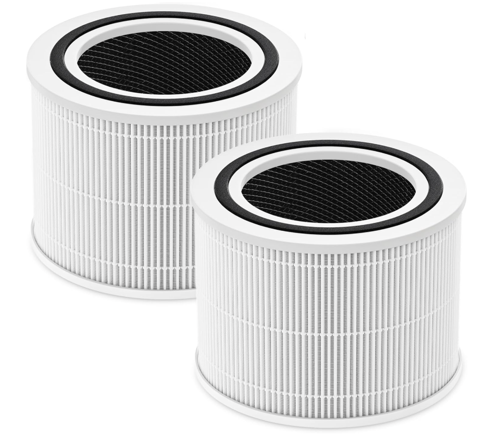 Core 300 Replacement Filter for LEVOIT Core 300 Core 300S Core 300P Core 300SP Air Purifier, 3in1 High Efficiency and Activated Carbon, Compared to Part # Core 300RF, 2 Pack, White