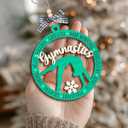 Gymnastics Christmas Ornament 2025, Gymnastics Gifts for Girls, Teenagers, Women, Coaches, Xmas Gifts for Gymnast Lovers, Sport Fan, Wooden Ornaments for Christmas Decorations