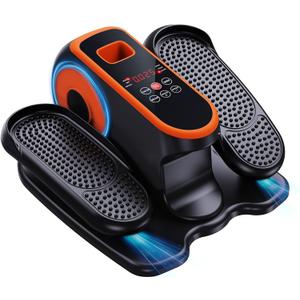 Under Desk Elliptical Machine, Electric Ellipse Leg Exerciser While Sitting for Seniors, Quiet Portable Elliptical Machine with 12 Adjustable Speeds, Seated Pedal Exerciser with Remote Control