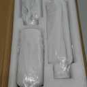 Creative Scents White Marble Look Vases Home Decor  Vase Set of 3  Perfect for Holding Pampas Grass, Dried/Fresh Flowers, Vases for Your Kitchen, Bedroom, Office, Living/Dining Room, or Shelf Decor