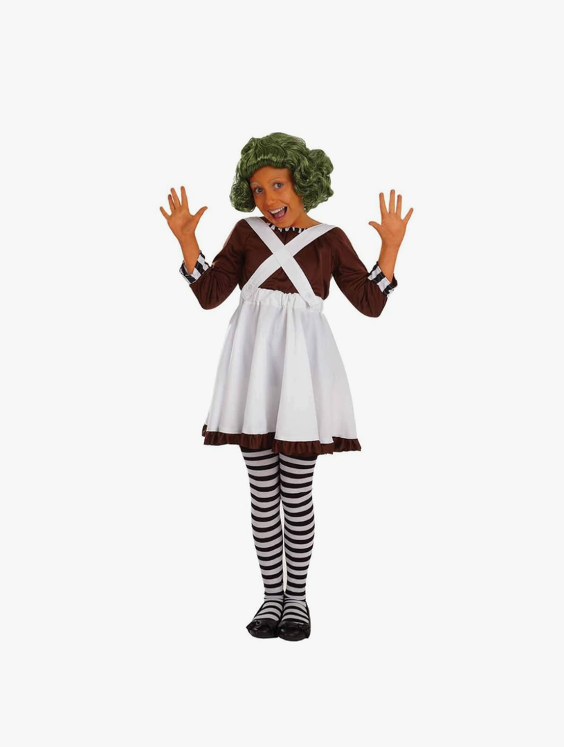 fun shack Girls Chocolate Factory Halloween Costume – Kids Candy Character Outfit for Trick-or-Treating Size S