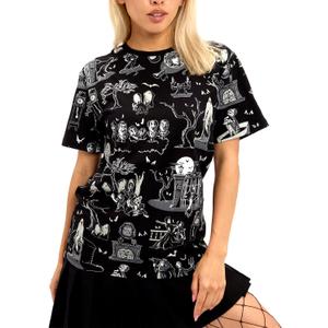 Loungefly Disney Haunted Mansion Unisex Tee Medium Loungefly Disney Haunted Mansion Unisex Tee Medium