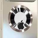 Magnetic Series Design for iPhone 17 Pro Case,[Compatible with MagSafe][Military Drop&Full Camera Lens Protector] Large Window Logo View Dust-Proof Matte Shockproof Cover,Gold