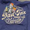 Dad Tax Making Sure It's Not Poison Skeleton Halloween T-Shirt, 8.5 , Blue 