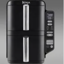 Ninja SL400 DoubleStack XL 2-Basket Air Fryer, Cooks 4 Foods at Once, Compact Design, 10 QT, 4-in-1, Smart Finish & Match Cook, Air Fry, Broil, Bake, Easy Meals, Easy Clean